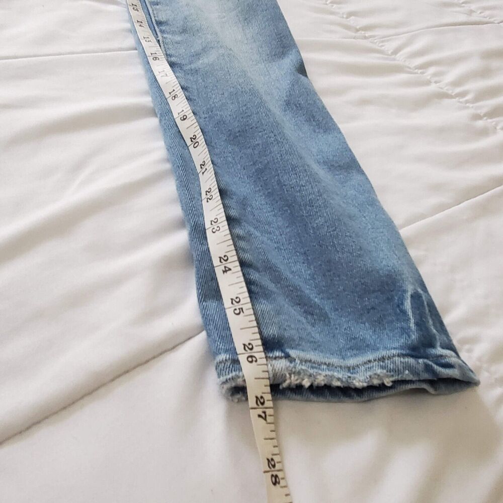 Good American Good Legs Cig Light Wash High Rise Cropped Ankle Jeans Size 0/25 - Picture 7 of 9